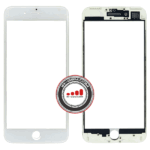 گلس تعمیراتی آیفون با فریم ﻿Glass Iphone 7G PLUS + FREAM WHITE