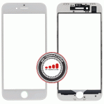 گلس تعمیراتی آیفون Glass Iphone 8G WHITE + FREAM + OCA + POLARIZE