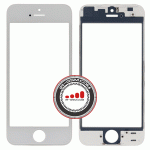 گلس تعمیراتی آیفون سفید Glass + frame Iphone 5G