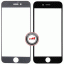 گلس تعمیراتی آیفون سفید و مشکی ﻿Glass Iphone 6G PLUS