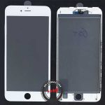 گلس تعمیراتی آیفون سفید ﻿Glass +FREAM +OCA Iphone 6s PLUS WHITE
