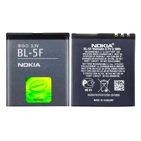 باتری نوکیا Battery Nokia BL-5F 6210n 6290 6710n E65 N93i N95 N96