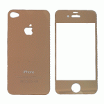 گلس ضد خش و محافظ صفحه نمایش آبفون iPhone 4G/4S Gold 2in1