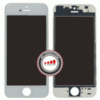 گلس تعمیراتی آیفون سفید Glass +FREAM +OCA +POLARIZE Iphone 5s