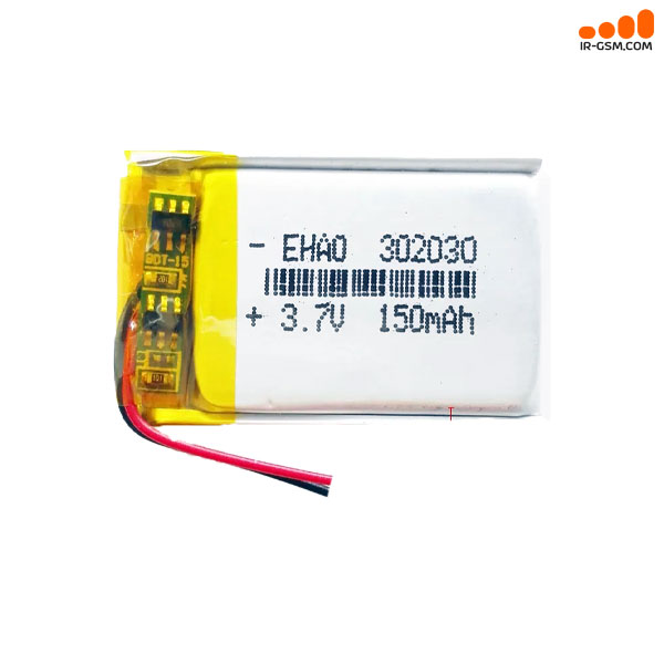 باتری لیتیومی قابل شارژ BATTERY 150 MAH 302030