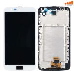 تاچ ال سی دی ال جی با فریم اورجینال سفید LCD LG K10 2016-3G-K430