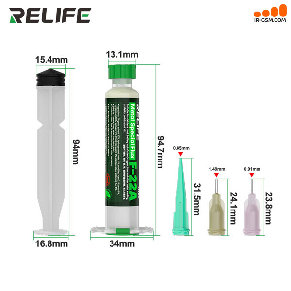 خمیر فلکس سرنگی مدل RELIFE F-22A 10CC